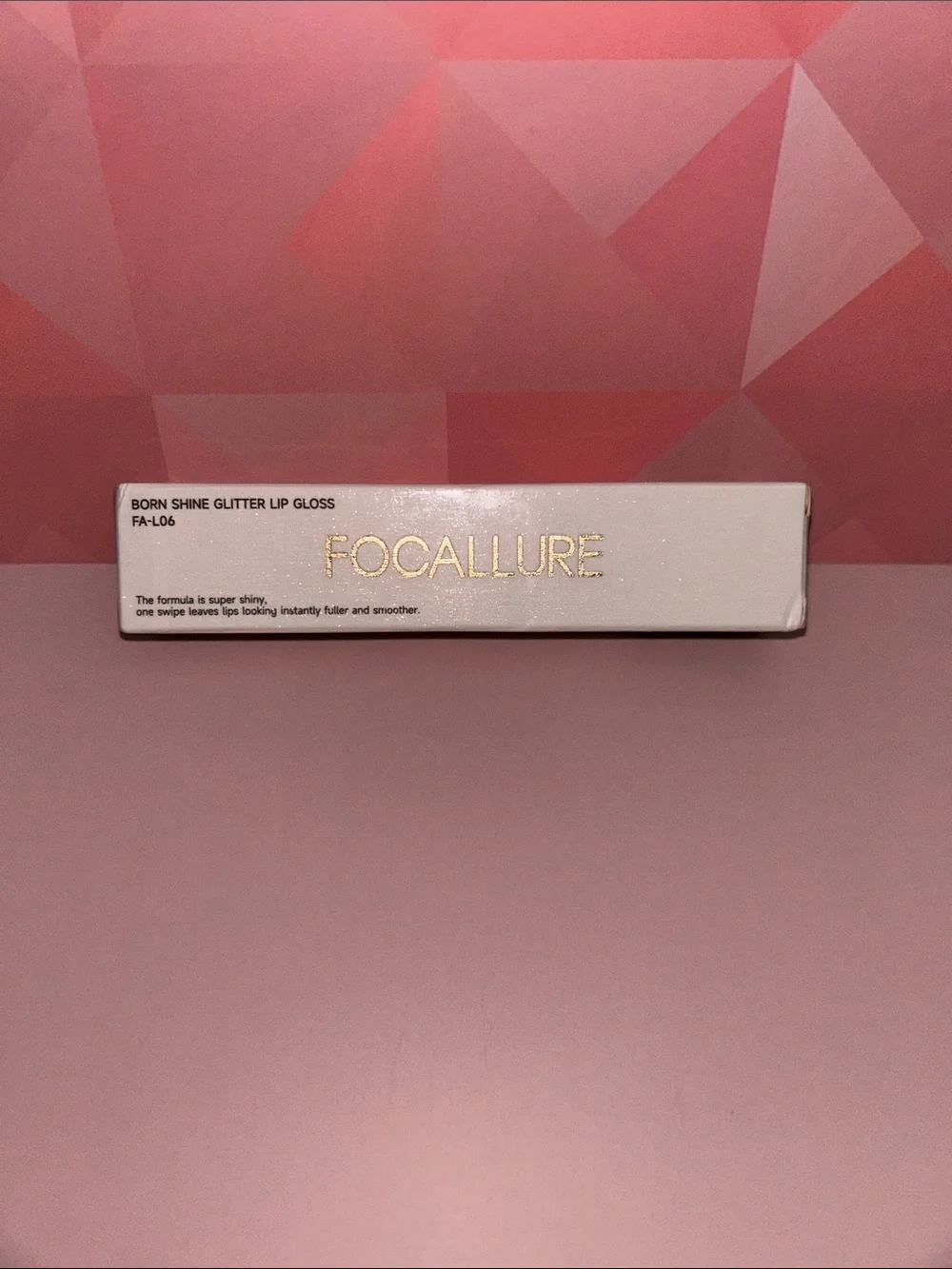 Focallure Born Shine Glitter Lip Gloss PK03 Envy Shadow - Shimmery Pink